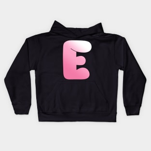 Pink Letter E Kids Hoodie